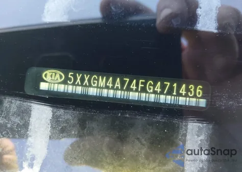 2015 Kia Optima Lx из США, поврежденный, VIN 5XXGM4A74FG471436